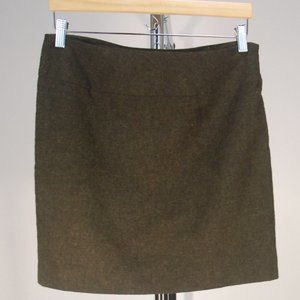 The Limited Wool Green Mini Skirt Size 6